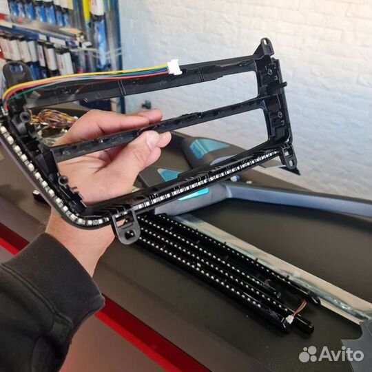 BMW F30 подсветка салона