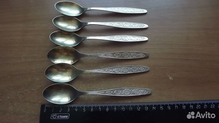 Ложки чайные мельхиор СССР 6шт