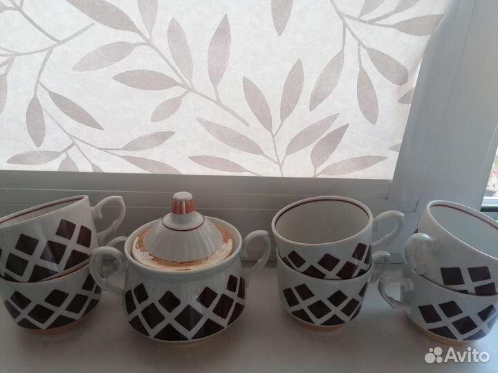 Сервиз чайный/кофейный/чайник/вазочки