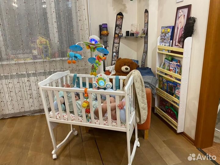 Детская кроватка bambolina raffy с матрасом