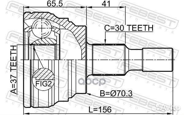 ШРУС mercedes benz ML-class 04- нар. 1610-164S