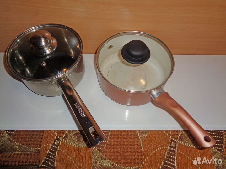 Кастрюли (3л), крышки стекл., чаши для мультиварки