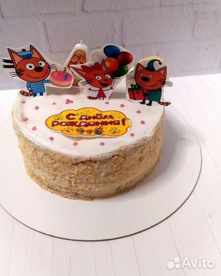 Торт без глютена, лактозы, яиц, сахара