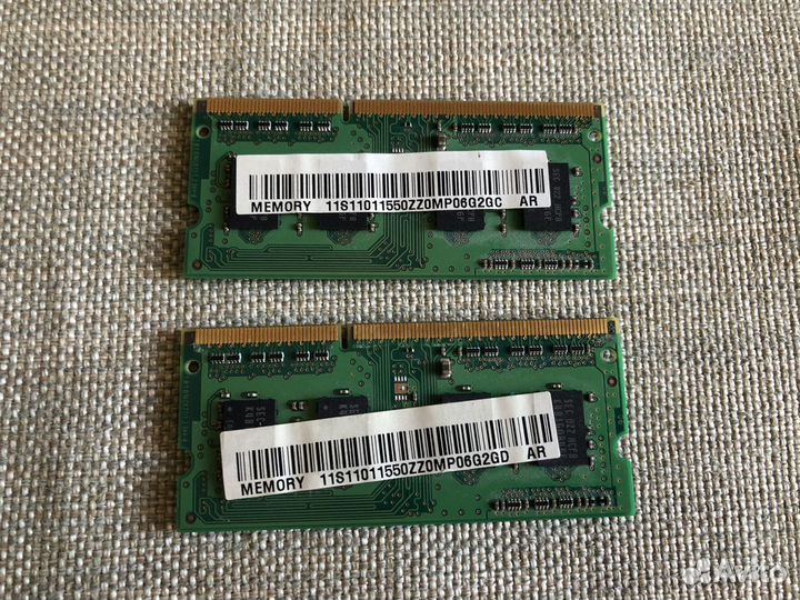 Память для ноутбука DDR 3