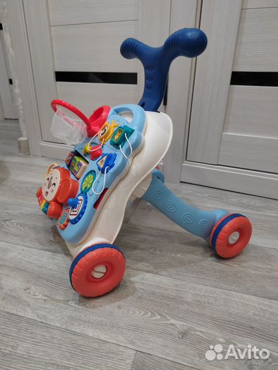 Машинка каталка толокар с ручкой