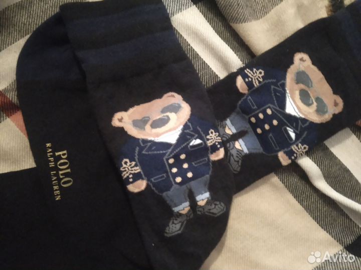 Polo ralph lauren носки с медвежонком