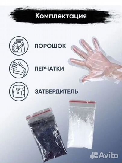 Краситель для ткани, черный и синий