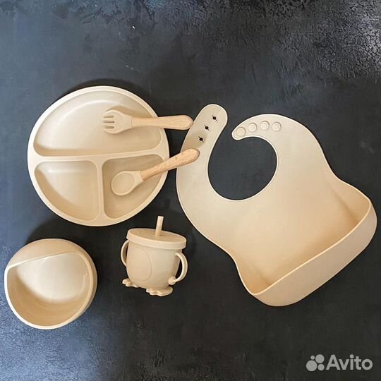 Силиконовая детская посуда