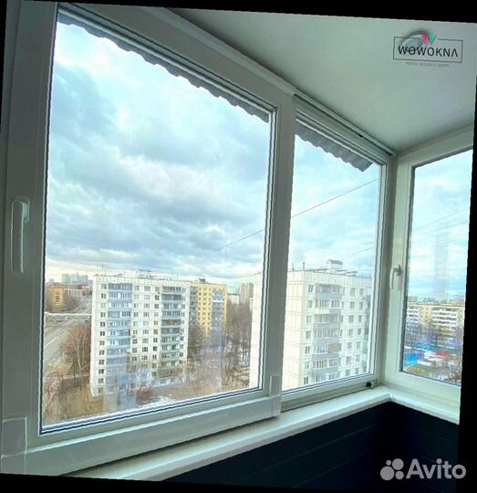 Остекление балконов раздвижные рамы