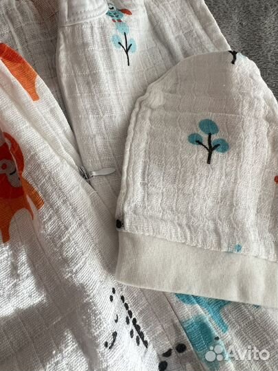 Кокон для новорожденных муслиновый