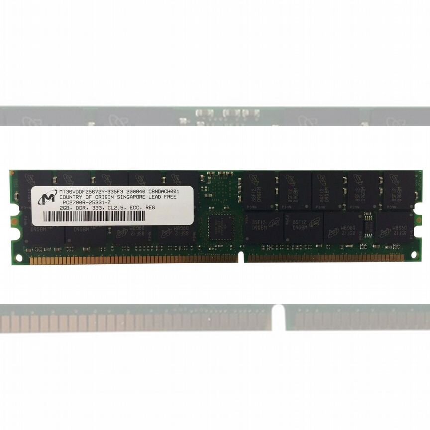[MT36VDDF25672Y-335F3] Оперативная Память Micron 2gb Mt36vddf25672y-335f3