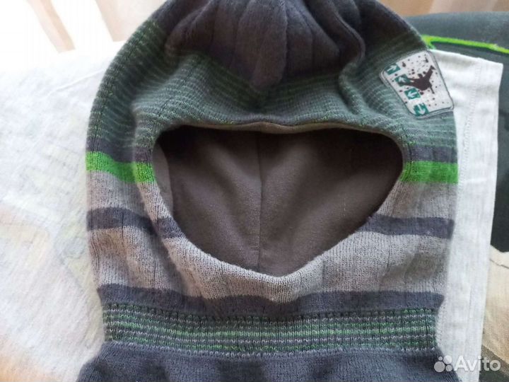 Шапка шлем осень-весна