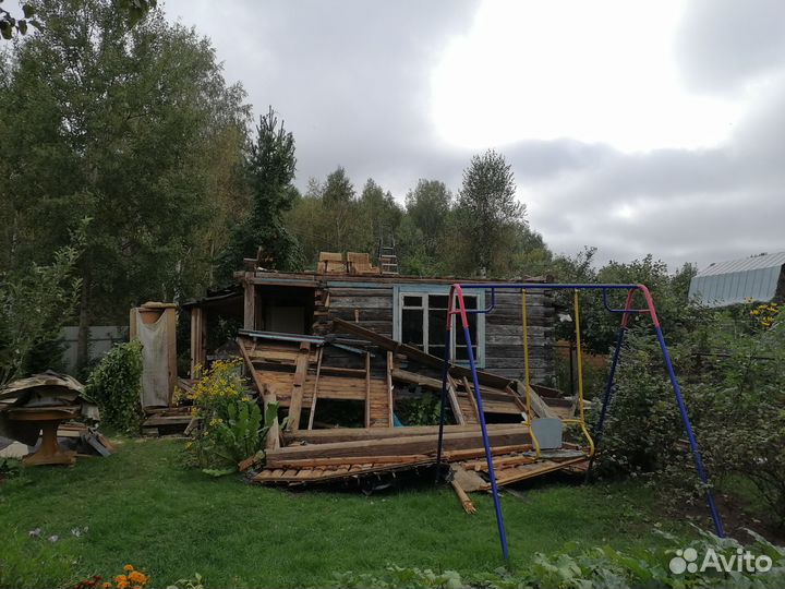 Сруб дома 4х4 из бревна на разбор