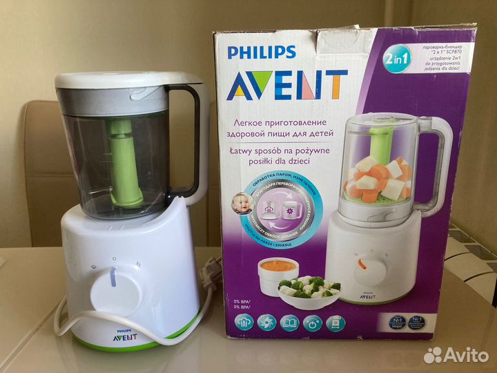 Philips Avent SCF870/22 пароварка-блендер