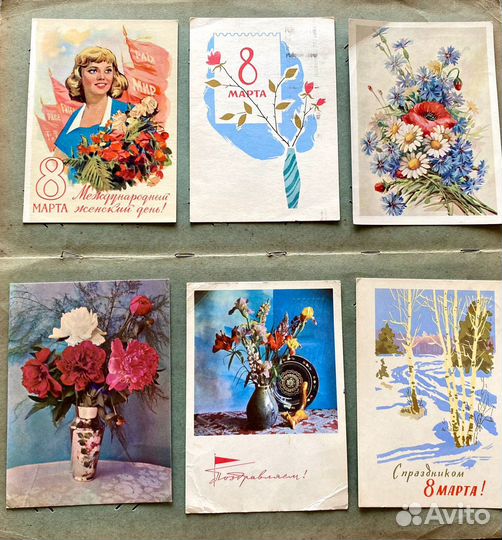 Открытки СССР 8 марта