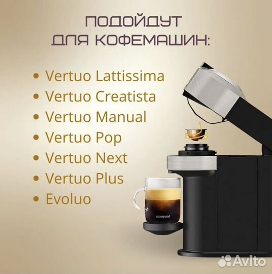 Капсулы Nespresso Vertuo Ristretto Classico