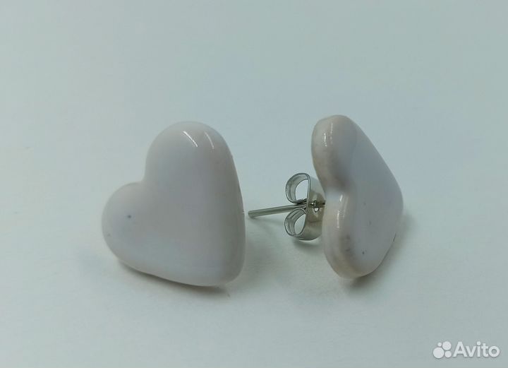 Керамика ручной работы, бижутерия, клипсы, серьги