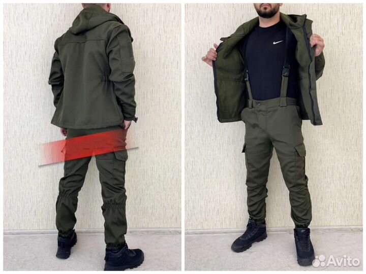 Костюм горка 8 олива на флисе костюм демисезонный