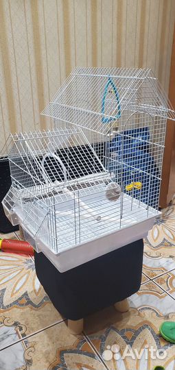 Клетка для попугая или мелких птиц 35x28x47 см