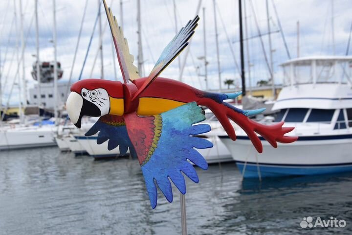 Флюгер попугай от кротов и отпугивания птиц