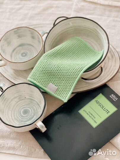 Салфетка двусторонняя для мытья посуды aquamagic A