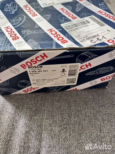 Bosch барабанные тормозные колодки 0986487957
