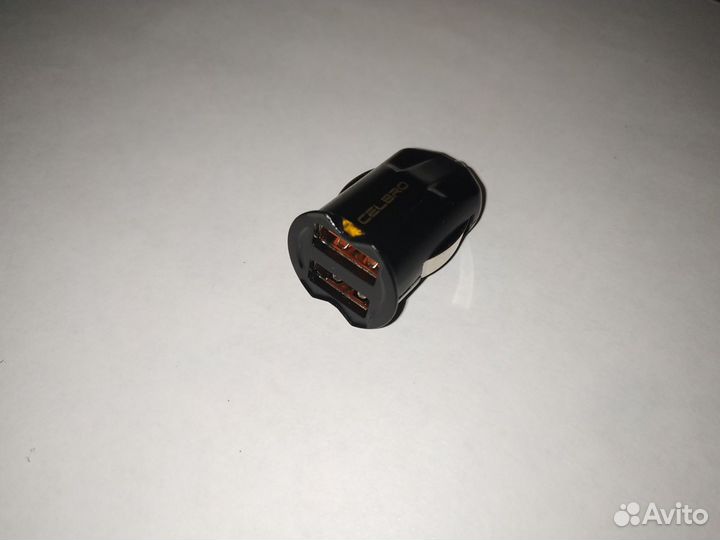 BT наушники, фонарь, USB прикуриватель Цена за всё