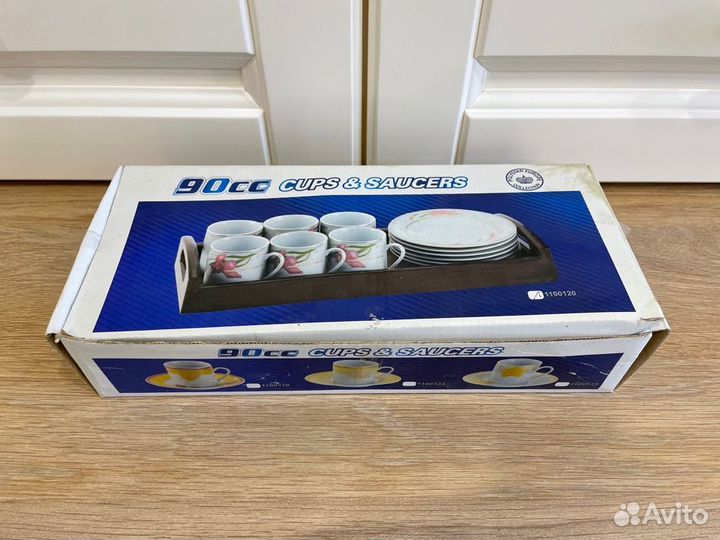 Кофейный набор на 6 персон. Новый