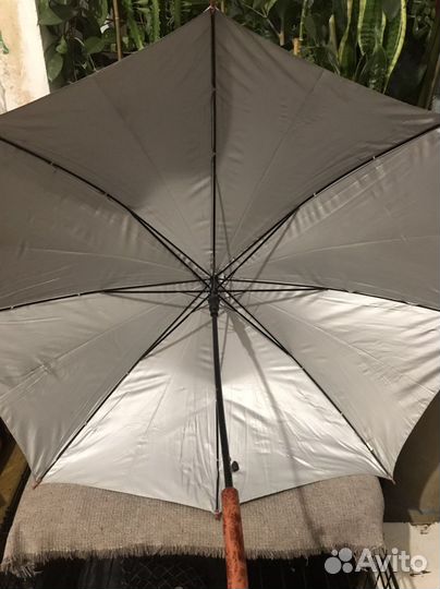 Зонт - трость золотой