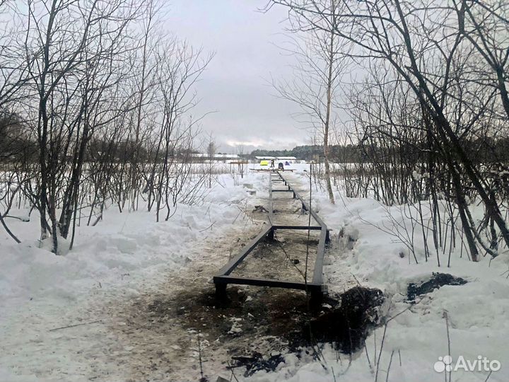 Винтовые сваи под пирс