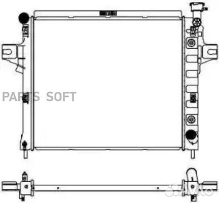 Радиатор охлаждения Джип Гранд Чироки 2001