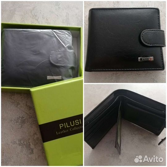Кошелек мужской новый в подарочной коробке