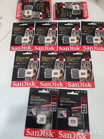 Sandisk Extreme Pro MicroSD Go Pro DJI 128Gb 256Gb
