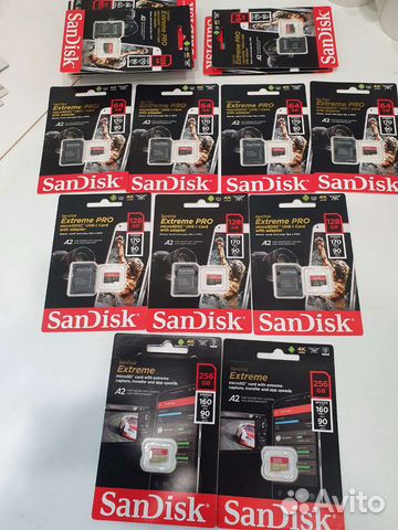 Sandisk Extreme Pro MicroSD Go Pro DJI 128Gb 256Gb