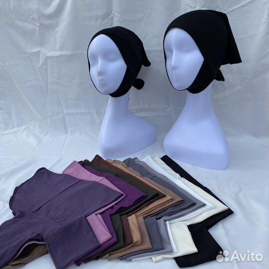 Подхиджабник на завязках. Шапочка с подбородком