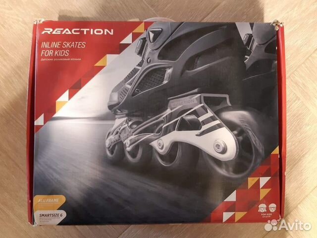 Ролики детские раздвижные Reaction Rainbow 26-31