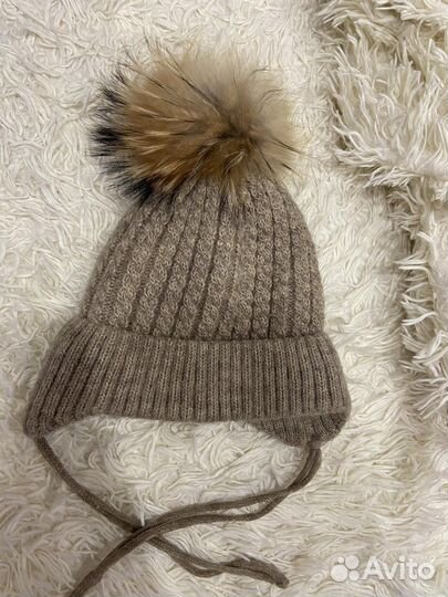 Шапочка шерстяная детская, 4-5 лет