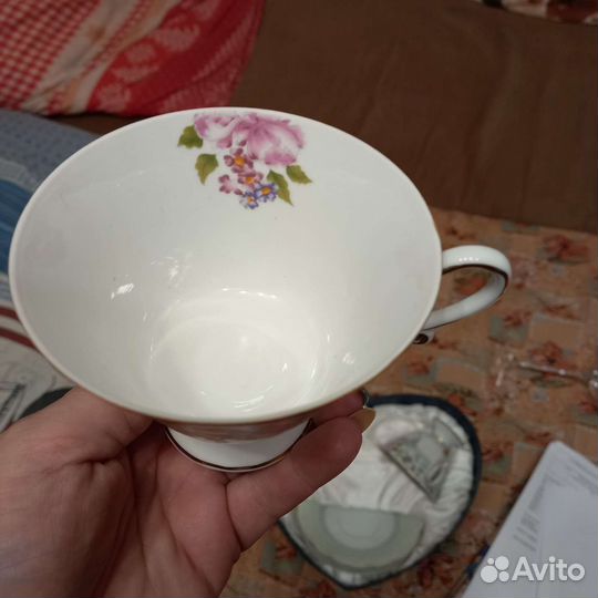 Фарфоровая чайная пара