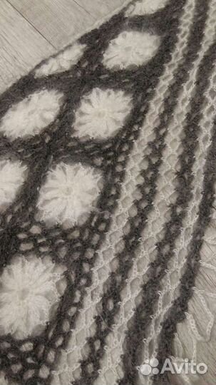 Пуховая шаль ручная работа мастеров