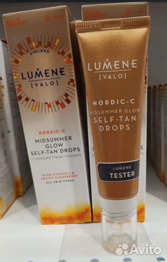 Крем/капли для загара lumene