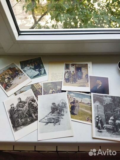 Набор открыток по произведениям Чехова 1959г