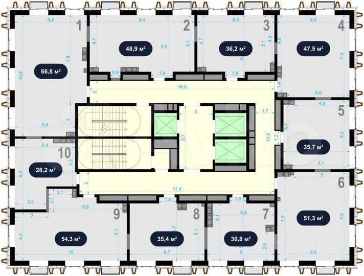 Продам офисное помещение, 35.4 м²