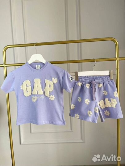 Костюм летний для девочки gap 104,110,116,128
