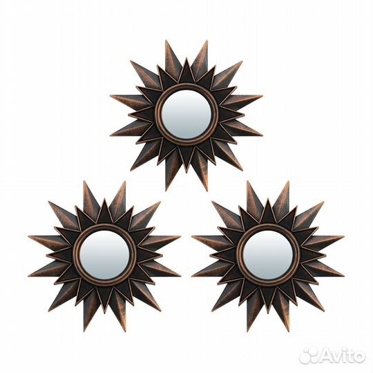 Qwerty Комплект декоративных зеркал Лилль, 3 шт, D