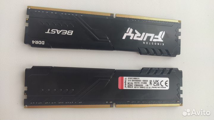 Оперативная память Kingston 3200 mhz 16 gb