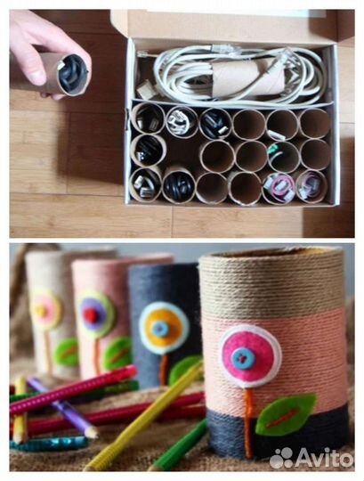 Картонные втулки. Идеи внутри