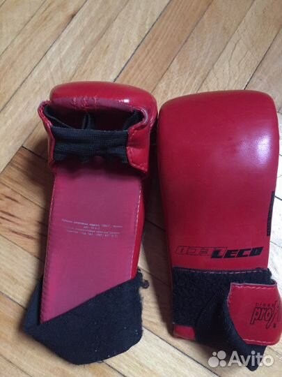 Боксерские перчатки leco+бинт