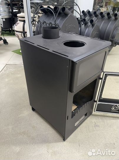 Печь камин дровяная