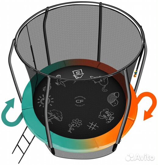 Батут Clear Fit FamilyHop 8ft