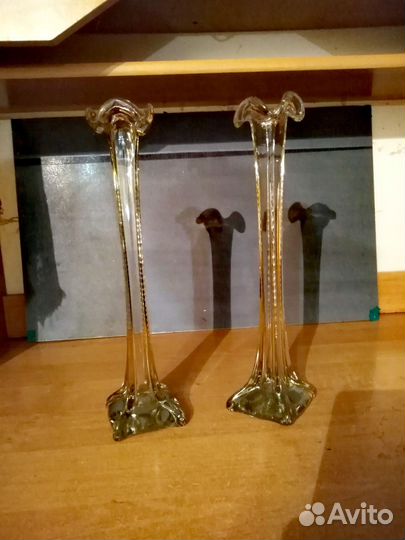 Ваза из чешского стекла